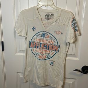 Women’s size L Affliction graphic tee